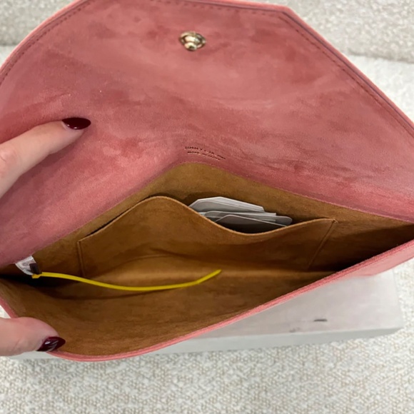 Authentic Jimmy Choo Envelope Clutch Rosetta Suede - Picture 4 of 6